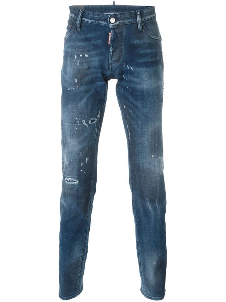 Dsquared2 'slim' Jeans, Men's, Size: 50, Blue, Cotton/spandex/elastane/aluminium