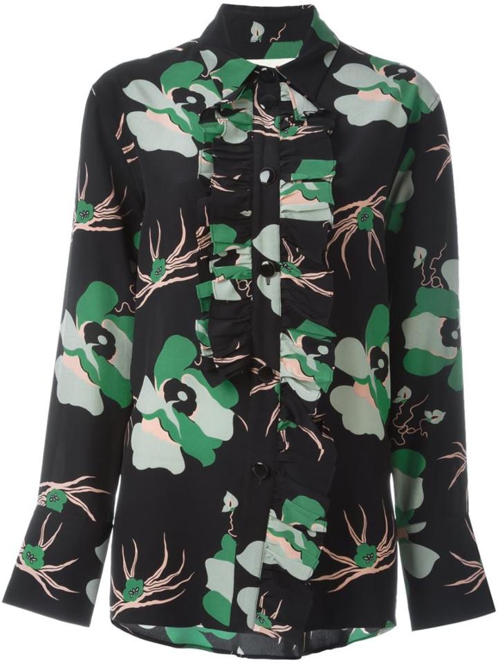 Marni 'camau' Shirt, Women's, Size: 40, Black, Silk