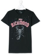 John Richmond Kids Teen Graphic Print T-shirt - Black