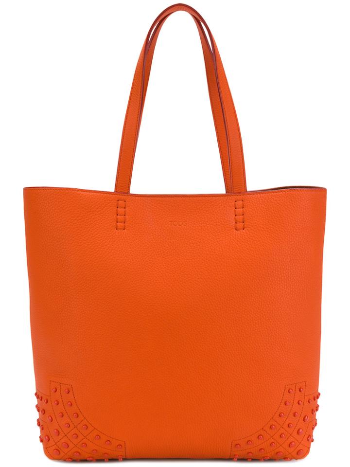 Tod's Soft Miami Tote - Yellow & Orange