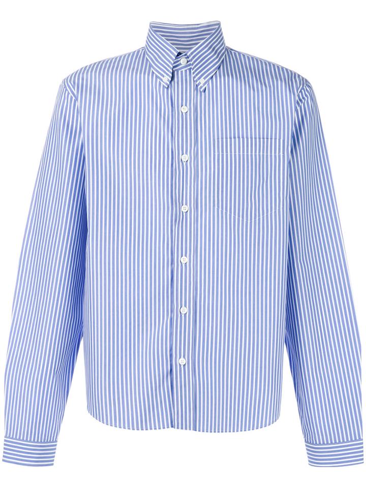 Prada Striped Fitted Shirt - Blue