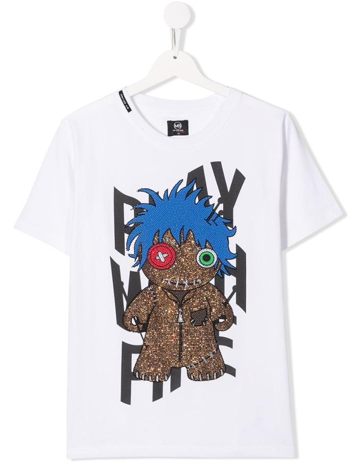 My Brand Kids Play With Fire Monster T-shirt - White