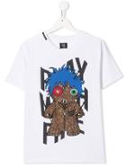 My Brand Kids Play With Fire Monster T-shirt - White
