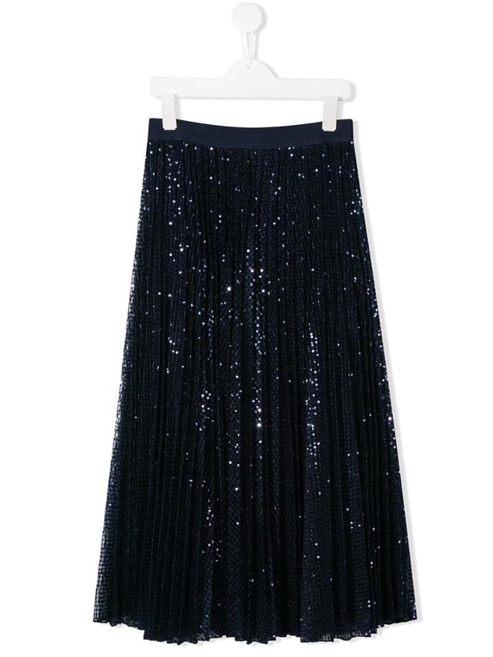 Monnalisa Sequinned Skirt - Blue