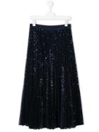 Monnalisa Sequinned Skirt - Blue