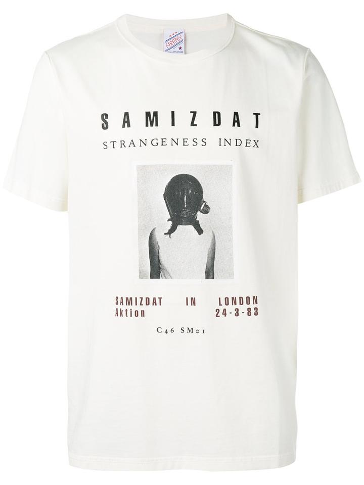 Yang Li 'strangeness' Print T-shirt, Men's, Size: Medium, White, Cotton