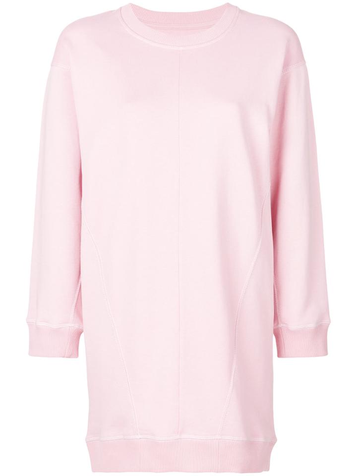 Mm6 Maison Margiela Sweatshirt Dress - Pink & Purple