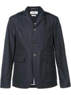 Thom Browne Three Button Blazer, Men's, Size: 1, Blue, Cotton