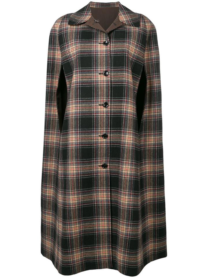 A.n.g.e.l.o. Vintage Cult 1970's Reversible Checked Coat - Black