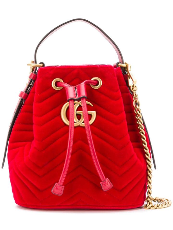 Gucci Handbag With Double Removable - Red
