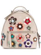 Fendi Mini Flower Appliqué Backpack