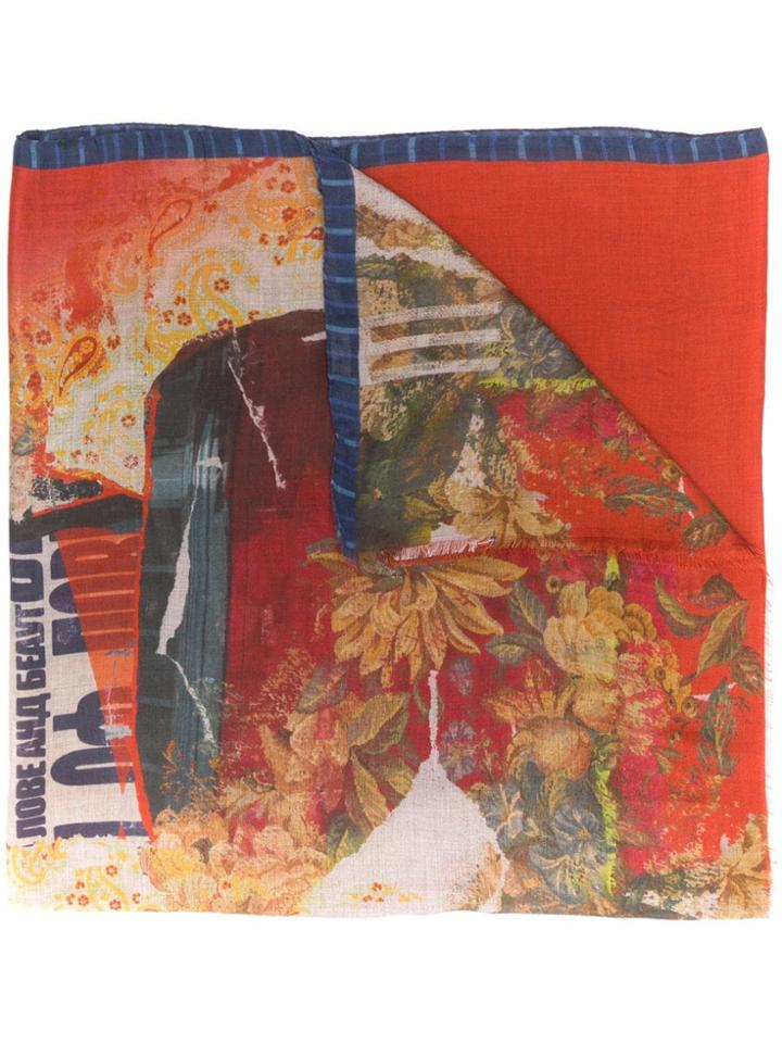 Etro All-over Pattern Scarf - Red
