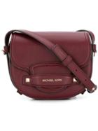 Michael Michael Kors Carry Small Saddle Bag - Red