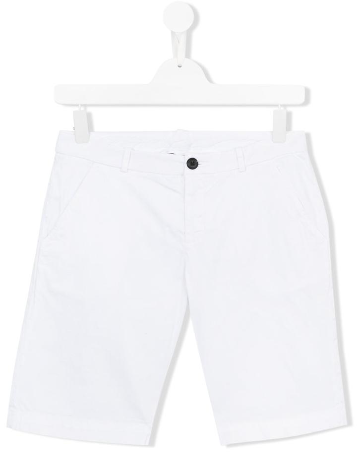 Dondup Kids - Chino Shorts - Kids - Cotton/spandex/elastane - 14 Yrs, Boy's, White