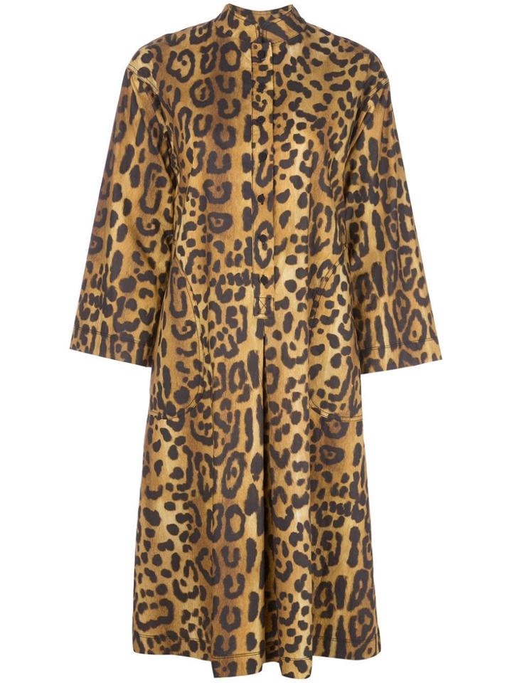 Adam Lippes Printed Polin Dress - Orange