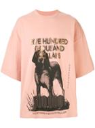 Yoshiokubo Oversized Greyhound T-shirt - Pink