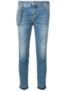 Ermanno Scervino Chain Detail Cropped Jeans - Blue