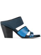 A.f.vandevorst Block Heel Mule Sandals - Blue