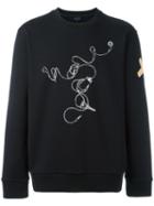Lanvin Lanvin X Cédric Rivrain Headphones Sweatshirt, Men's, Size: Large, Black, Cotton