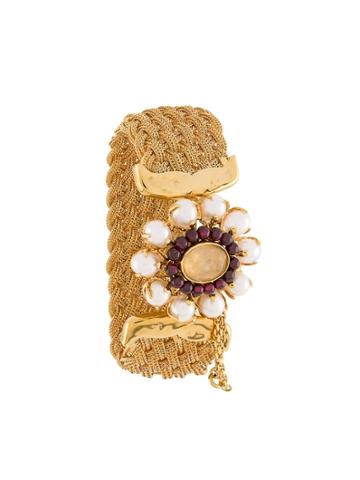 Goossens Perle Baroque Braided Bracelet - Gold
