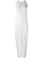 Rick Owens Sleeveless Column Dress, Women's, Size: 42, Grey, Viscose