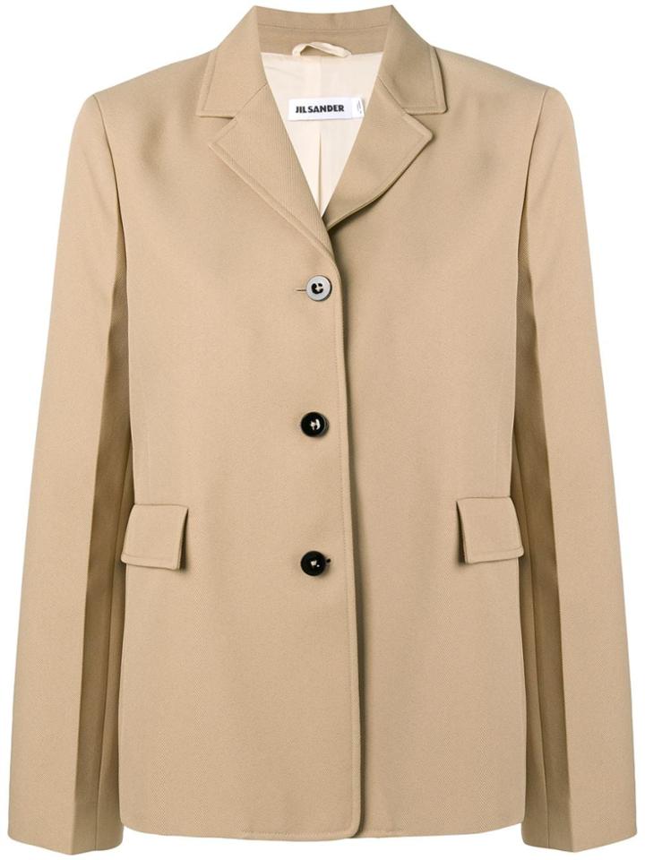 Jil Sander Single Breasted Blazer - Neutrals