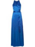 Diane Von Furstenberg Floor-length Wrap Dress - Blue