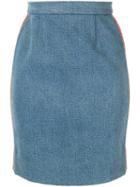 Chanel Pre-owned Cc Logo Skirt - Blue