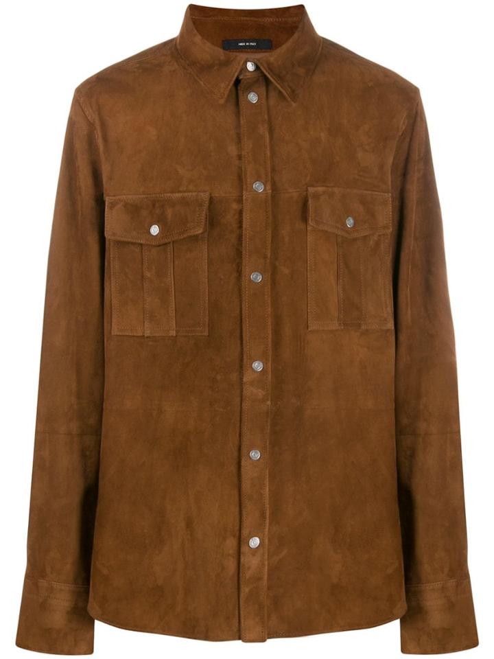 Tom Ford Textured Shirt - Brown