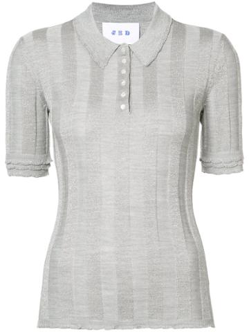 Jed Textured Stripe Shirt - Metallic