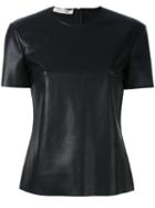Cédric Charlier - Round Neck T-shirt - Women - Polyester - 40, Black, Polyester