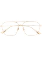 Dior Eyewear Aviator Style Glasses - Gold