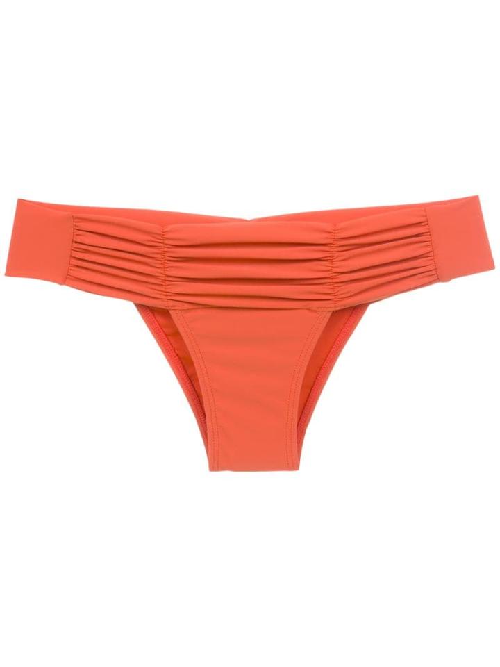 Track & Field Draped Bikini Bottoms - Yellow