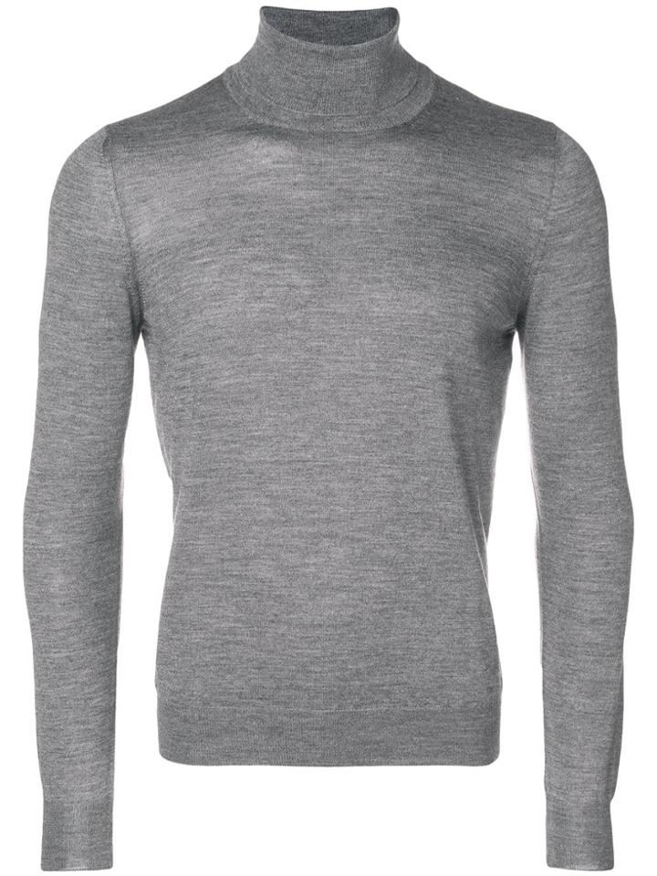 La Fileria For D'aniello Turtle Neck Jumper - Grey