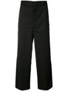 Junya Watanabe Comme Des Garçons Man - Wide Leg Trousers - Men - Polyester/cupro/wool - Xl, Black, Polyester/cupro/wool