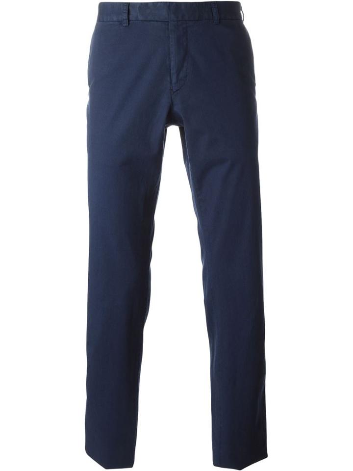 Fashion Clinic Stretch Classic Trousers, Men's, Size: 52, Blue, Cotton/spandex/elastane