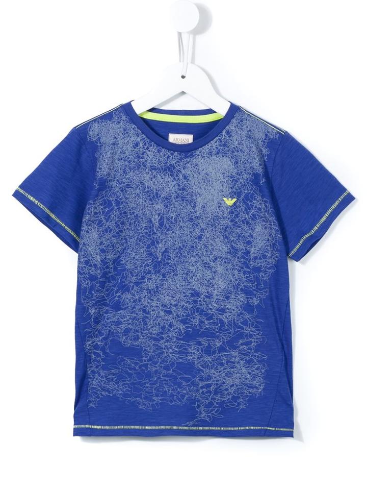 Armani Junior Scribble Print T-shirt