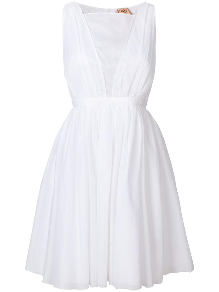 No21 Full Skirt Sundress - White