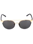 Linda Farrow '421' Sunglasses - Black
