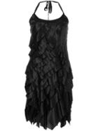 Prada Pre-owned Layered Mini Dress - Black