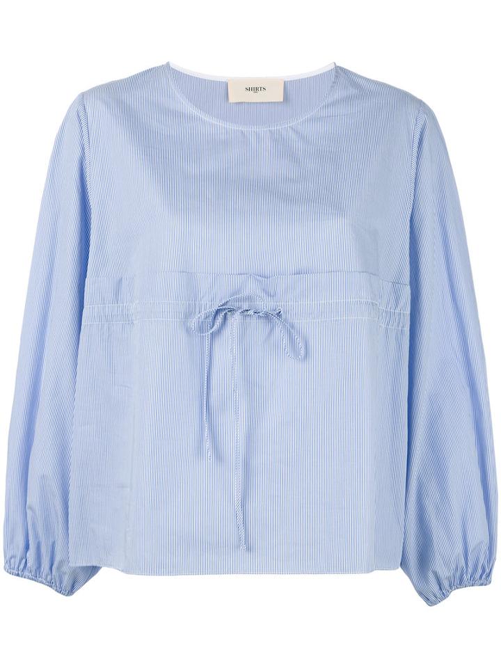 Ports 1961 Striped Blouse, Women's, Size: 44, Blue, Cotton