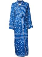Fleamadonna - Paisley-print Kimono Jacket - Women - Polyester - M, Blue, Polyester