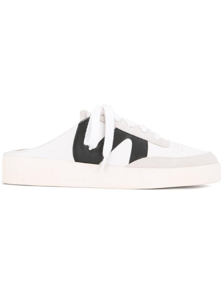 Senso Heelless Slide-on Sneakers - White