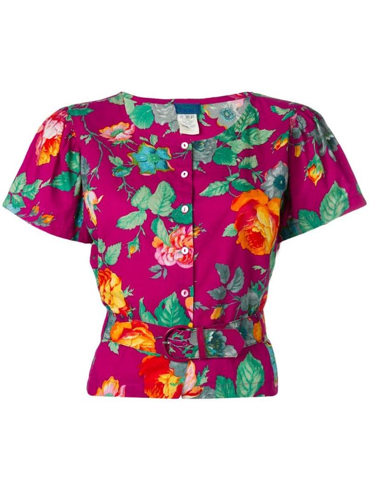 Kenzo Pre-owned Floral Print Shirt - Pink