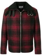 Just Cavalli Checked Coat - Red