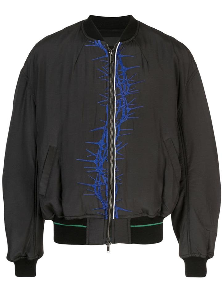 Haider Ackermann Printed Bomber Jacket - Black