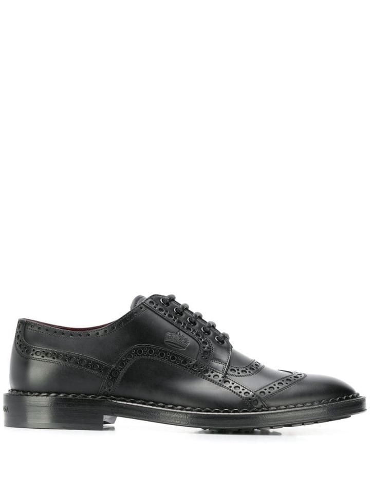 Dolce & Gabbana Formal Leather Brogues - Black
