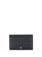 Alexander Mcqueen Topstitched Skull Cardholder - Black