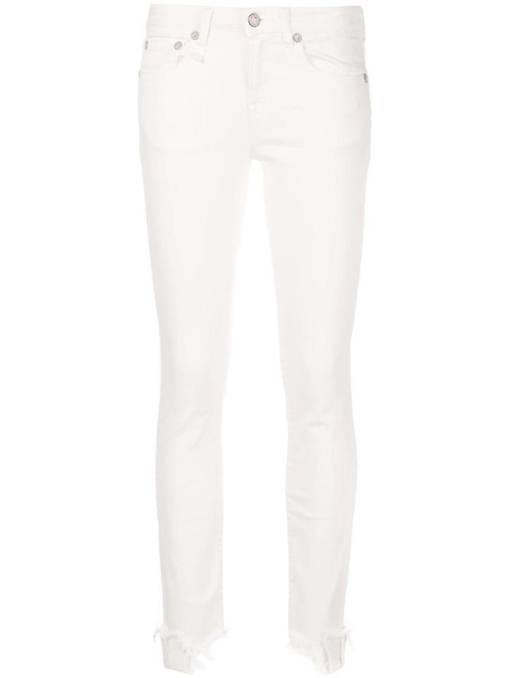 R13 Skinny Distressed Jeans - White