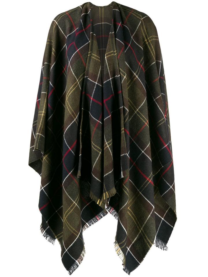 Barbour Oversized Tartan Scarf - Green